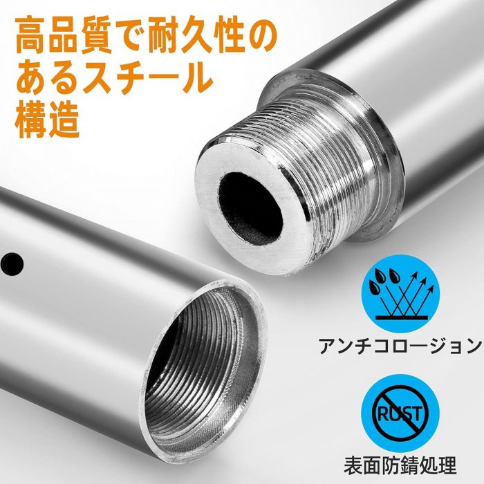 PRIOR FITNESS ポールダンスプレミアムダンスポールキット、家庭用45mm回転スタティックダンスポール、Heavey Duty ポータブル着脱式カラフルダンスポール、キット付き、ジムパーティースタジオ用高さ調節可能エクササイズポール、2235mm-2745mm - 画像 (4)