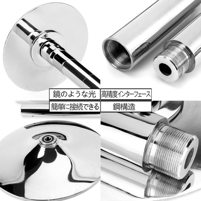 PRIOR FITNESS ポールダンスプレミアムダンスポールキット、家庭用45mm回転スタティックダンスポール、Heavey Duty ポータブル着脱式カラフルダンスポール、キット付き、ジムパーティースタジオ用高さ調節可能エクササイズポール、2235mm-2745mm - 画像 (5)